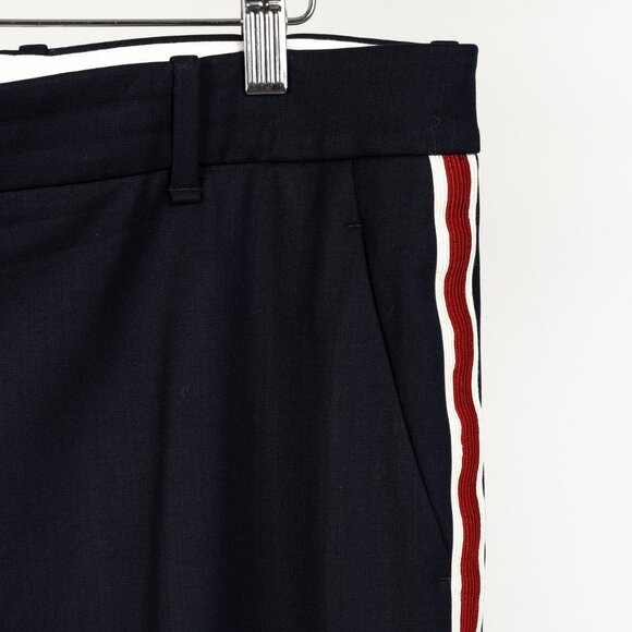 Calvin Klein 205W39NYC Navy Side-Stripe Trousers - Picture 5 of 12